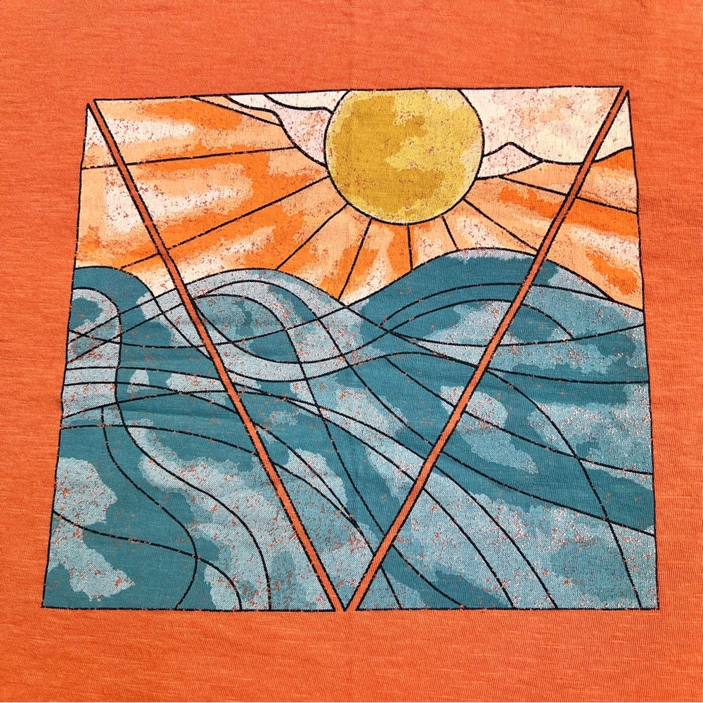 Dip Women’s Sun and Sea Orange T-Shirt - Picture 3 of 7